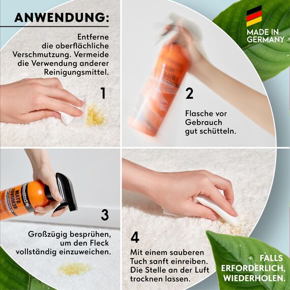 PetStandard Enzymreiniger für Katzenurin & Hundeurin – Fleckenentferner & Geruchsentferner für Teppiche & Polster | Extra Schaumkraft | Made in Germany | 750ml