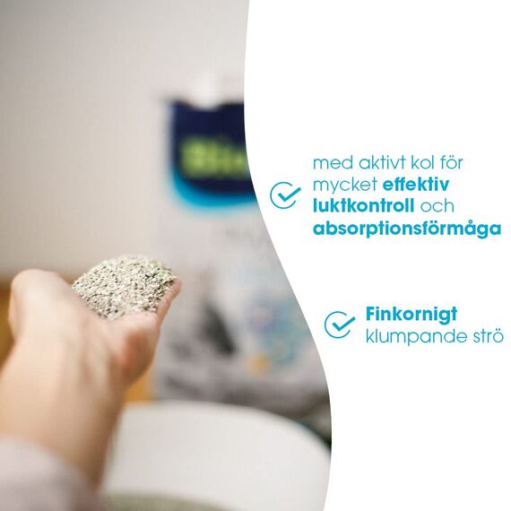 Biokat's Diamond Care MultiCat Fresh Katzenstreu mit Duft - Feine Klumpstreu aus Bentonit mit Aktivkohle speziell für Mehrkatzen-Haushalte - 1 Sack (1 x 8 L) (Packung mit 3)