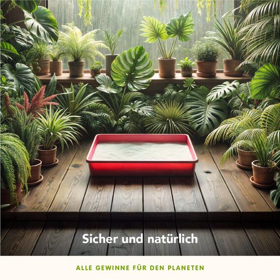 Almo Nature Natural Cat Litter Soft Texture - Klumpende Katzenstreu, 100% pflanzlich, biologisch abbaubar, ergiebig und gegen Gerüche. Sack 4,54Kg