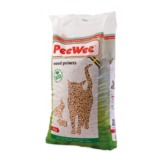 PeeWee 14 L / 9 KG Holzstreu Katzenstreu Einstreu Bio Öko Streu Pellets
