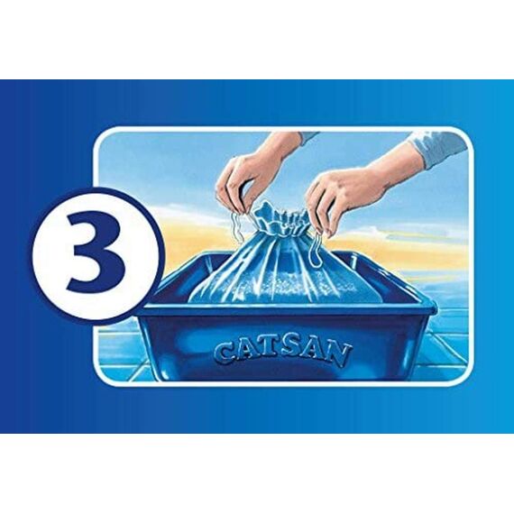 CATSAN Smart Pack – Nichtklumpende Katzenstreu auf saugfähigem Vlies – 1 Packung mit 2 Packs 8L (2x 4L), 4kg