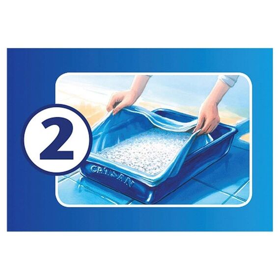 CATSAN Smart Pack – Nichtklumpende Katzenstreu auf saugfähigem Vlies – 1 Packung mit 2 Packs 8L (2x 4L), 4kg