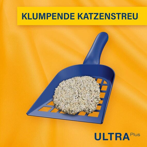 Catsan Ultra Plus Katzenstreu für Katzen, 10 Liter (1 Beutel) – Klumpstreu aus Naturton