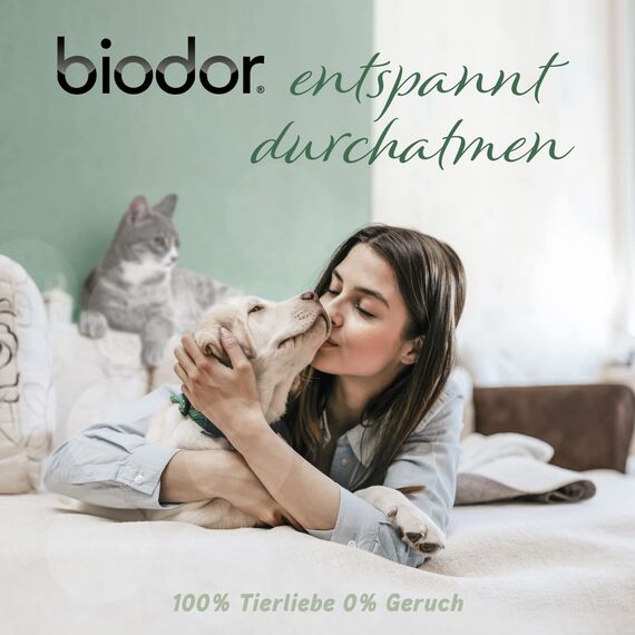 Biodor Animal Spray 750ml - Geruchsneutralisierer, Geruchsentferner & Reiniger für die Tierumgebung - Enzymreiniger Urin, Kot & anderen strengen Gerüchen - Hundeurin, Katzenurin Geruchsentferner