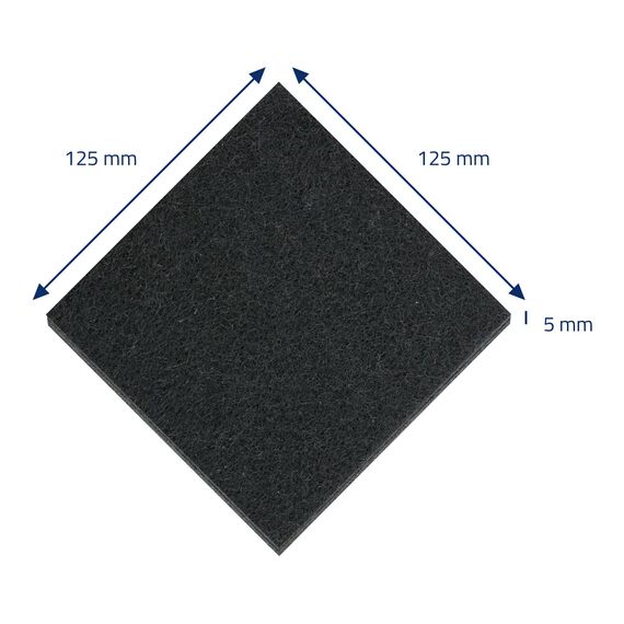 HMF 3789 Aktivkohlefilter für Komposteimer und Katzenklo | 10 Stück | 125 mm