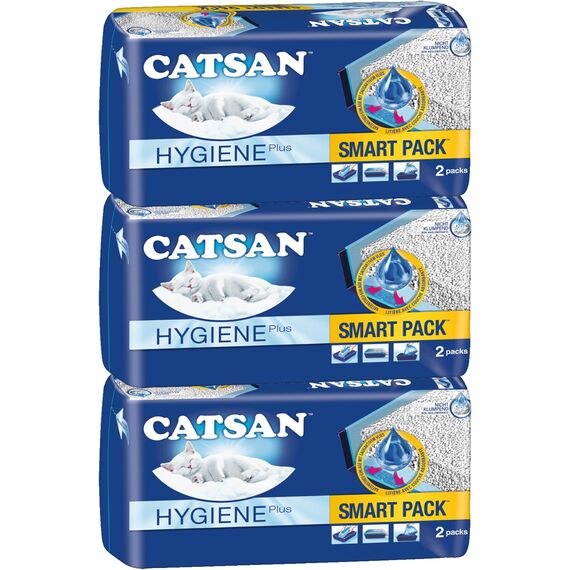 CATSAN® Hygiene Plus SMART Pack Katzenstreu 3 x 2 x 4l
