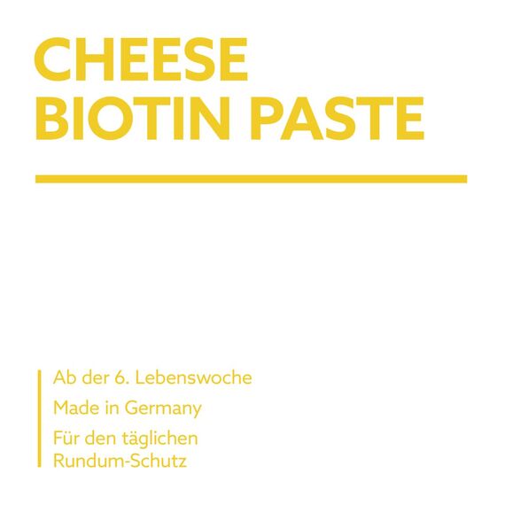 GimCat Cheese Biotin Paste - Mit aromatischem Käse, Zink und Leinöl für Fell, Haut und Krallen - 1 Tube (1 x 200 g) (Packung mit 2)