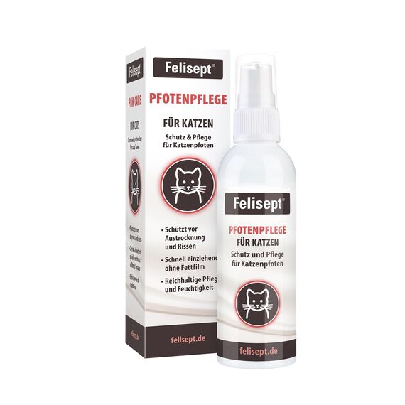 Felisept Pfotenpflege für Katzen 75g - Pfotenpflege Katze - Pfotenbalsam Katze - Schützt vor Austrocknung und Rissen - Schnell einziehend, ohne Fettfilm - Reichhaltige Pflege und Feuchtigkeit