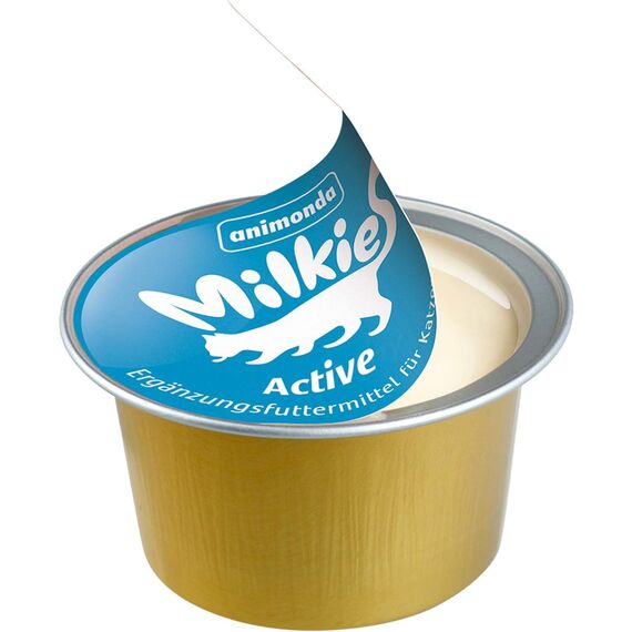animonda Milkies Katzensnack mit Milch - Cups Selection Mixpack (20 Cups à 15 g), leicht verdauliche Katzenmilch für Erwachsene Katzen, Milch-Snack ohne Soja und Zucker