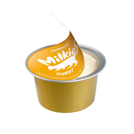 animonda Milkies Katzensnack mit Milch - Cups Variety Mixpack (20 Cups à 15 g), leicht verdauliche Katzenmilch für Erwachsene Katzen, Milch-Snack ohne Soja und Zucker
