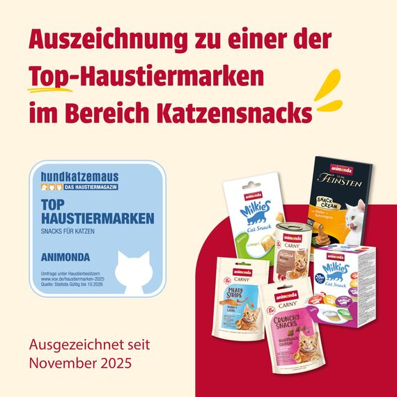 animonda Milkies Katzensnack mit Milch - Cups Selection Mixpack (20 Cups à 15 g), leicht verdauliche Katzenmilch für Erwachsene Katzen, Milch-Snack ohne Soja und Zucker
