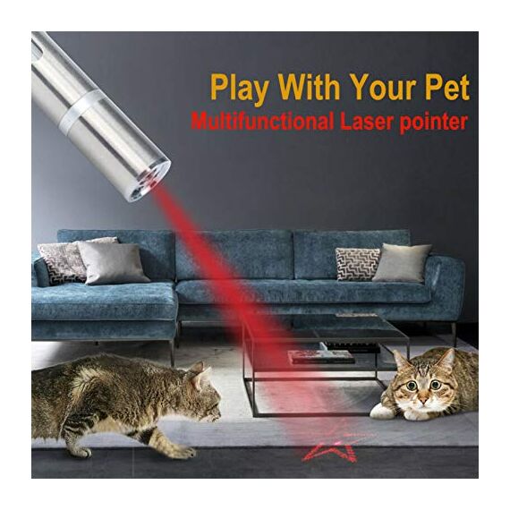 Vinmooog Interaktives katzenspielzeug Katzen Spielzeug Katze Hund Spielzeug Kitten Spielzeug, 7 In1 cat Toy Multimode Spielzeug für Haustiere Trainingsgerät