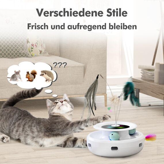GlodenSun Auswechselbares Zubehör, 7 Stück, Nachfüllungen für Katzenspielzeug, Katzenstabaufsätze