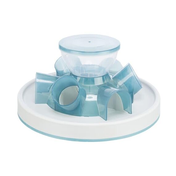 TRIXIE interaktives Intelligenzspielzeug für Katzen "Cat Activity Strategie-Spiel Tunnel Feeder, ø 28 × 14 cm, Mehrfarbig - 46002