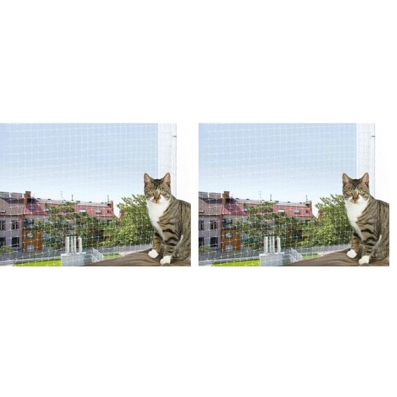 Trixie 44303 Schutznetz, 2 × 1,5 m, transparent (Packung mit 2)