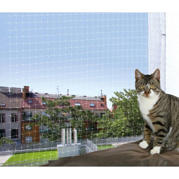 Trixie 44323 Schutznetz, 4 × 3 m, transparent