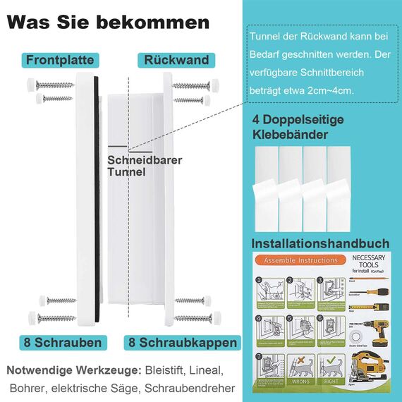 Katzentür, Sicherheits-Haustier-Tür mit 4-Wege-Schloss, wetterfest-einfache Installation Katze Klappe Tür für Innen Außentür, Fenster, Wand (X-Large, 22cm x 19.5cm Klappe)