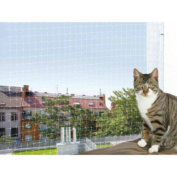 Trixie 44323 Schutznetz, 4 × 3 m, transparent