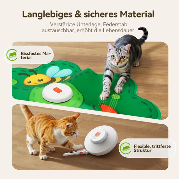FEELNEEDY Katzenspielzeug, Spielzeug für Indoor, Versteckspielzeug für Kätzchen, Whack a Mole Motion, Elektronisches Katzen Spielzeug für Übungen