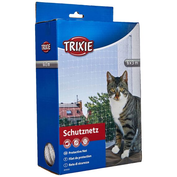 Trixie 44333 Schutznetz, 6 × 3 m, transparent