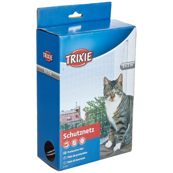 Trixie 44333 Schutznetz, 6 × 3 m, transparent