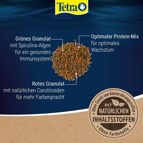 Tetra Cichlid Granules - Hauptfutter Mix mit 2 verschiedenen Granulaten für mittelgroße Cichliden, 500 ml Dose