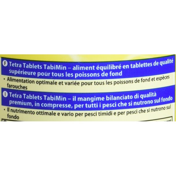 Tetra Tablets TabiMin - Tabletten Fischfutter für alle Bodenfische, z.B. Welse, Schmerlen oder bodengründelnde Barben, 275 Tabletten Dose (Packung mit 2)