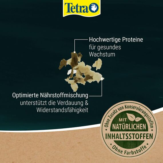 Tetra Pond Flakes - Fischfutter-Flocken für kleinere und junge Teichfische, für eine abwechslungsreiche und ausgewogene Ernährung, 4 L Beutel