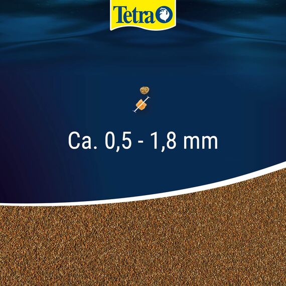 TetraMin Granules - langsam absinkendes Fischfutter, ideal für Fische in der mittleren Wasserschicht des Aquariums, 1 L Dose
