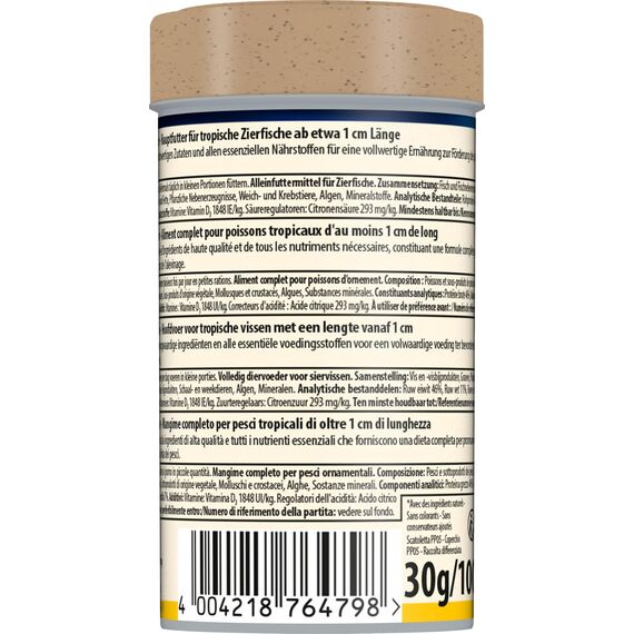 TetraMin Junior - Fischfutter in Form von kleinen Flocken für heranwachsende Jungfische ab 1cm Länge, spezielles Wachstumsfutter, 100 ml Dose