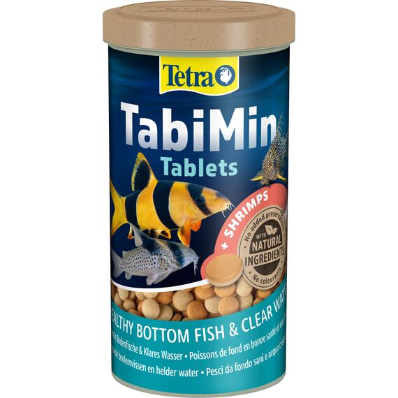 Tetra Tablets TabiMin - Tabletten Fischfutter für alle Bodenfische, z.B. Welse, Schmerlen oder bodengründelnde Barben, 2050 Tabletten Dose