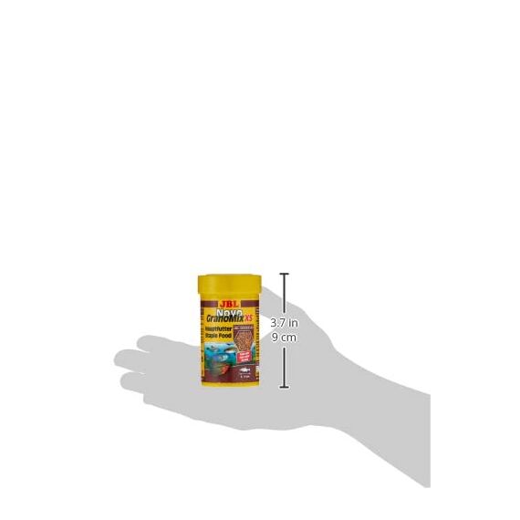 JBL Hauptfutter für sehr kleine Aquarienfische, Granulat, NovoGranoMix, Größe XS, 100 ml