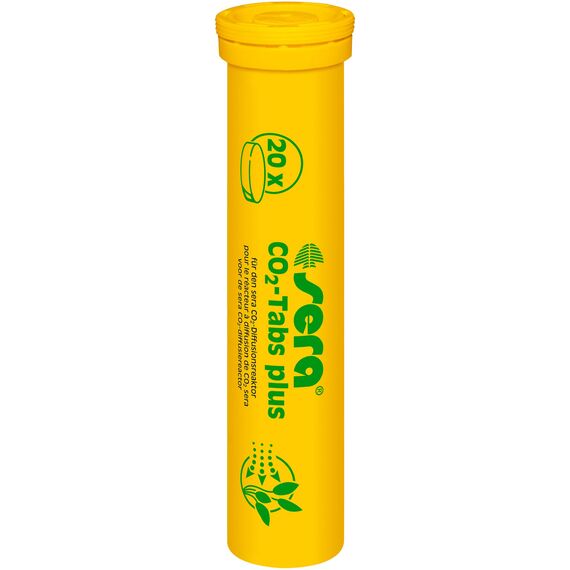 sera CO2-Tabs Plus | CO2 Aquarium Tabletten für Aquarienflanzen | Pflanzendünger mit schneller Freisetzung von 100 ml | Aquarium Dünger Tabletten mit Spurenelementen & Vitalstoffen | 20 Stück