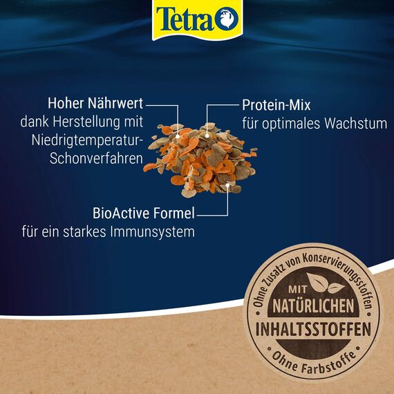 TetraMin XL Crisps - Fischfutter für größere Zierfische, nährstoffreiche Mischung für gesunde Fische und klares Wasser, 500 ml Dose