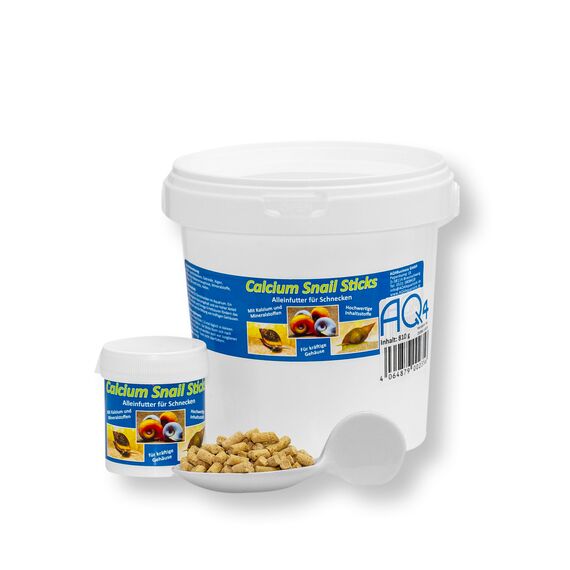 Calcium Snail Sticks - Futtersticks für Schnecken als Alleinfutter mit Kalzium und Vitaminen für kräftige Schneckenhäuser, 45g