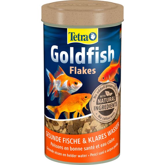 Tetra Goldfish Flakes - Flocken-Fischfutter für alle Goldfische und andere Kaltwasserfische, 500 ml Dose