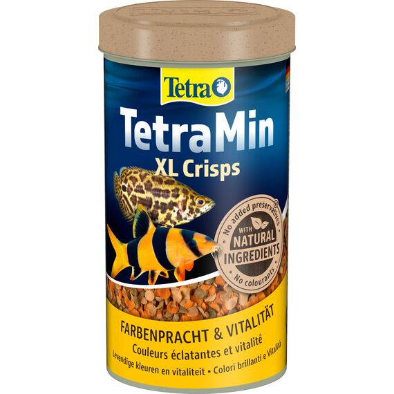 TetraMin XL Crisps - Fischfutter für größere Zierfische, nährstoffreiche Mischung für gesunde Fische und klares Wasser, 500 ml Dose