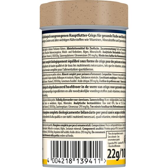 TetraMin Crisps - Fischfutter für alle Zierfische, nährstoffreiche Mischung für gesunde Fische und klares Wasser, 100 ml Dose