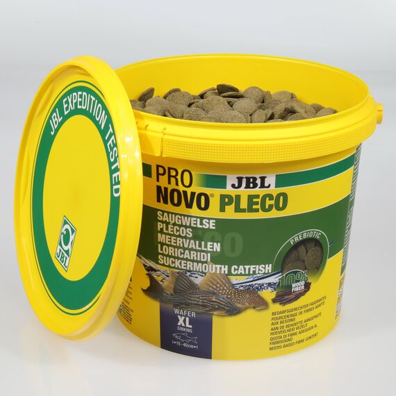 JBL PRONOVO PLECO WAFER, Futterwafer für Saugwelse von 15-40 cm, Fischfutter, Größe XL, 5,5 l