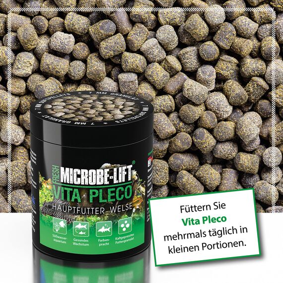 Welsfutter 250 ml / 120 g – kaltgepresstes Softgranulat für Saugwelse & Bodenfische – sinkend, formstabil & hochverdaulich – ARKA Vita Pleco