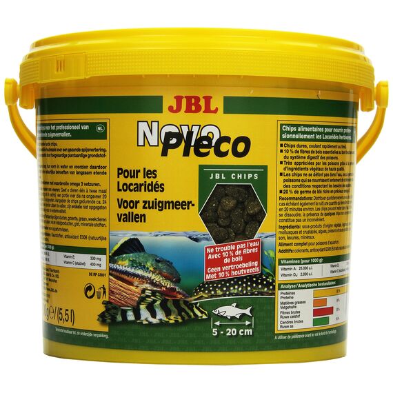 JBL NovoPleco 30309 Alleinfutter für kleine Saugwelse, Tabletten 5,5 l