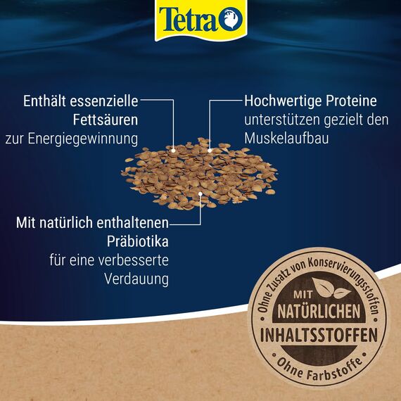 Tetra Goldfish Crisps - Fischfutter in Crisp-Form für alle Goldfische und andere Kaltwasserfische, 250 ml Dose