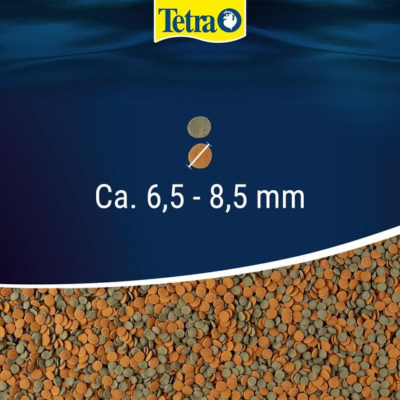 Tetra Wafer Mix - Fischfutter für alle Bodenfische (z.B. Welse) und Krebse, für gesundes Wachstum und Vitalität, 3,6 L Eimer