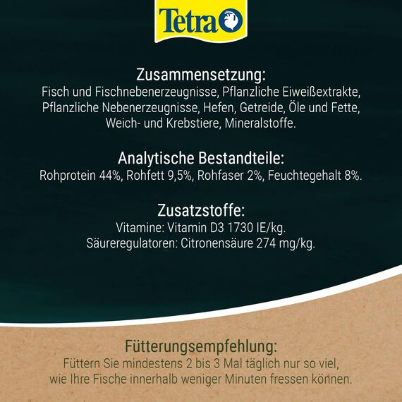 Tetra Pond Koi Mini Sticks - Koi-Futter für farbenprächtige Fische und eine verbesserte Wasserqualität, 1 L Dose