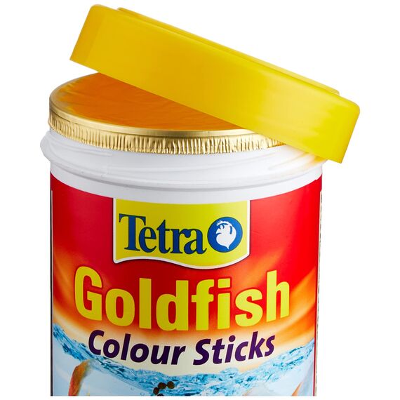 Tetra Goldfish Colour Sticks, Futtersticks für Goldfische zur Entfaltung der natürlichen Farbenpracht, 250 ml Dose (Packung mit 2)