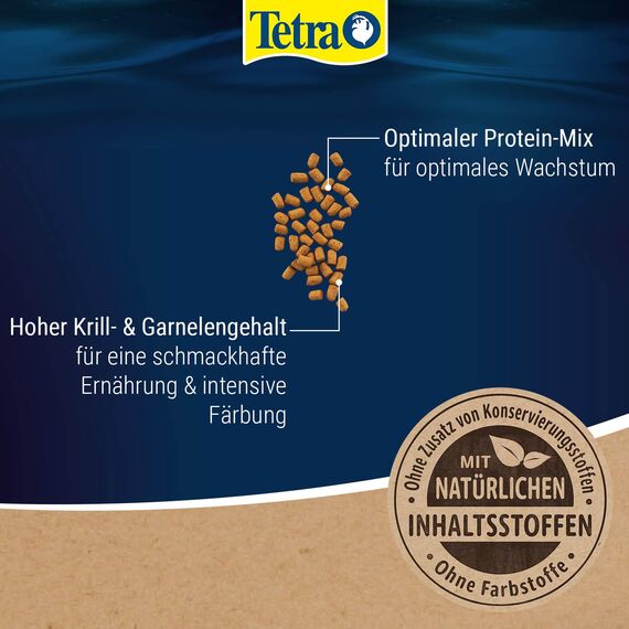 Tetra Cichlid Shrimp Sticks - ausgewogenes und vollwertiges Fischfutter für alle fleischfressenden Cichliden, mit hohem Shrimpanteil, 250 ml Dose