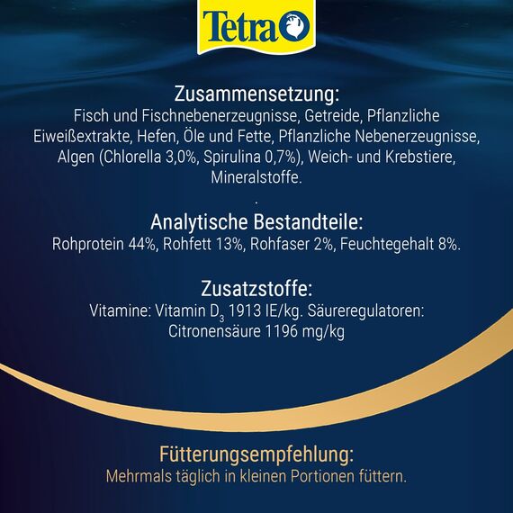 Tetra Pro Algae Multi-Crisps - Premium Fischfutter mit Algenkonzentrat für erhöhte Widerstandskraft, 250 ml Dose