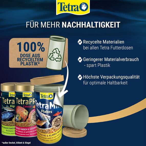 Tetra Pro Multi-Crisps Menu - 4in1 Premium Fischfutter-Mischung mit verschiedenen Crisps-Sorten für Energie, Farbe, Wachstum, 250 ml Dose