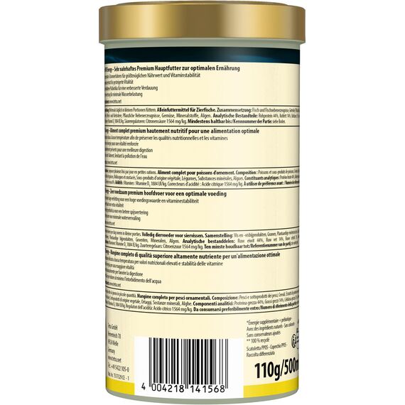 Tetra Pro Energy Multi-Crisps - Premium Fischfutter mit Energiekonzentrat für gesteigerte Vitalität, 500 ml Dose