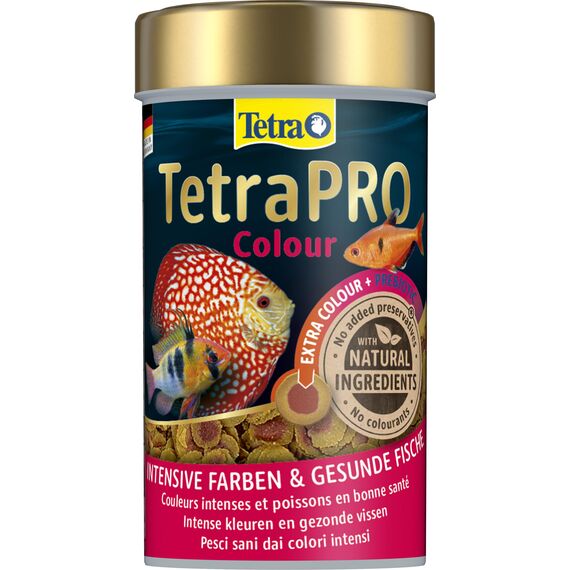 Tetra Pro Colour Multi-Crisps - Premium Fischfutter mit Farbkonzentrat für schöne, farbenprächtige Fische, 100 ml Dose
